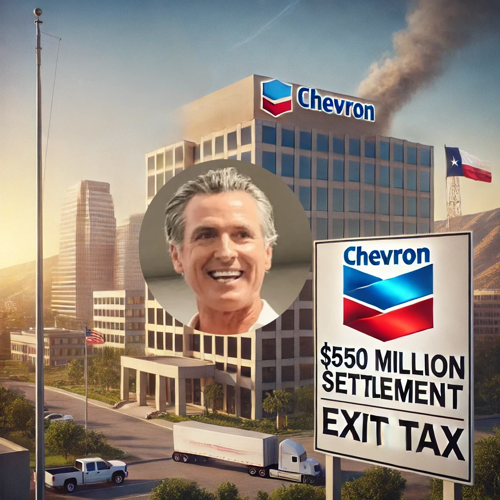 Newsom’s California to Texas Pipeline: Chevron’s $550M Settlement and Exit Tax Fallout